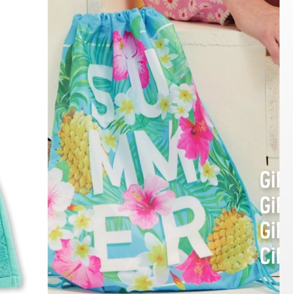 Handbags - Sackpack 'Summer' Pineapple Print